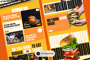 Burger Restaurant Food Landing Page