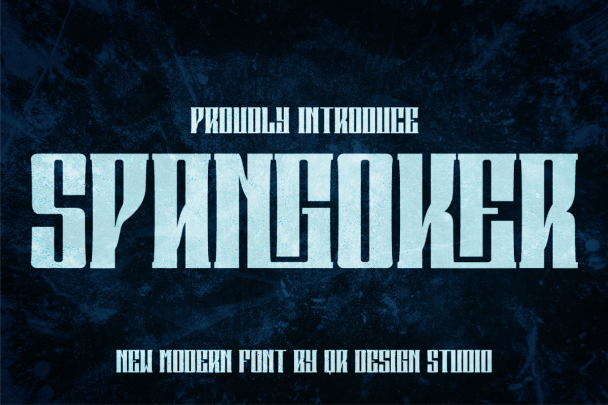 Spangoker, a Serif Font by QR Design Studio (Photo 1 of 9)