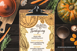 Thanksgiving Food Menu