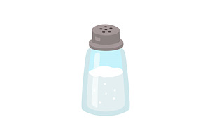 Salt shaker vector isolated on white, an Object Illustration by Nadzin