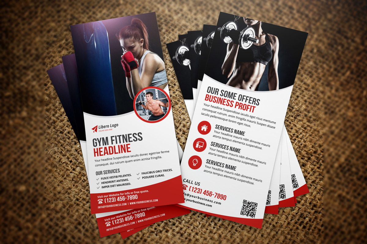 Postcard & Rack card DL Flyer v1, a Card Template by Miyaji75 (Photo 5 of 10)