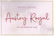 Austry Royal Font, a Script Font by Cherryline Master (Thumbnail 1 of 11)