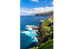 Rugged volcanic coastline and, a Nature Photo by Leonid Andronov