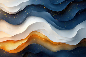 Abstract wave patterns in blue, whit, a Photo by Tanuart