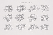 Valentine's Day Lettering, an Object Graphic by Type and Graphics Studio (Thumbnail 3 of 12)
