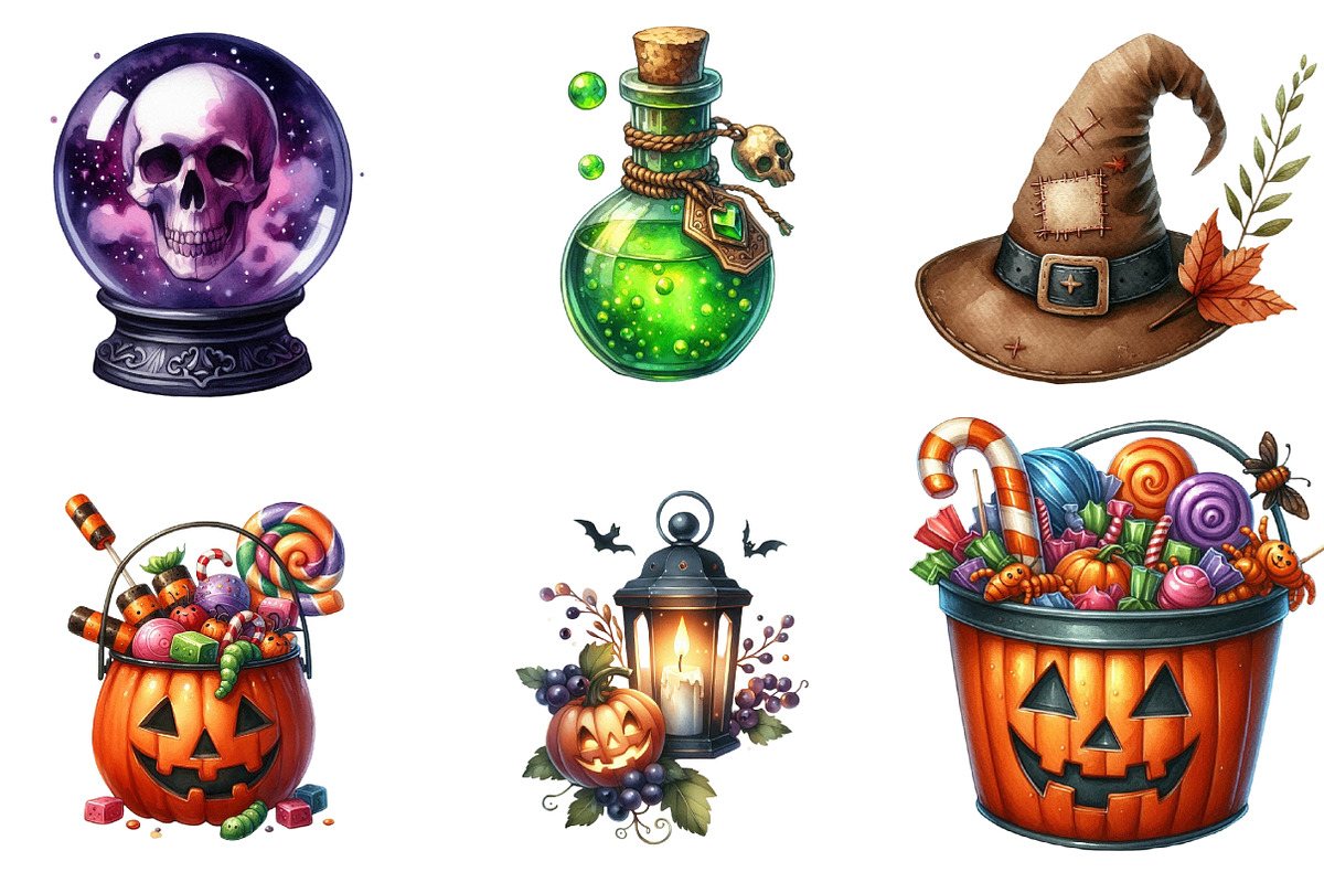 Halloween Clipart, an Illustration by DreamArtGraphic (Photo 4 of 5)