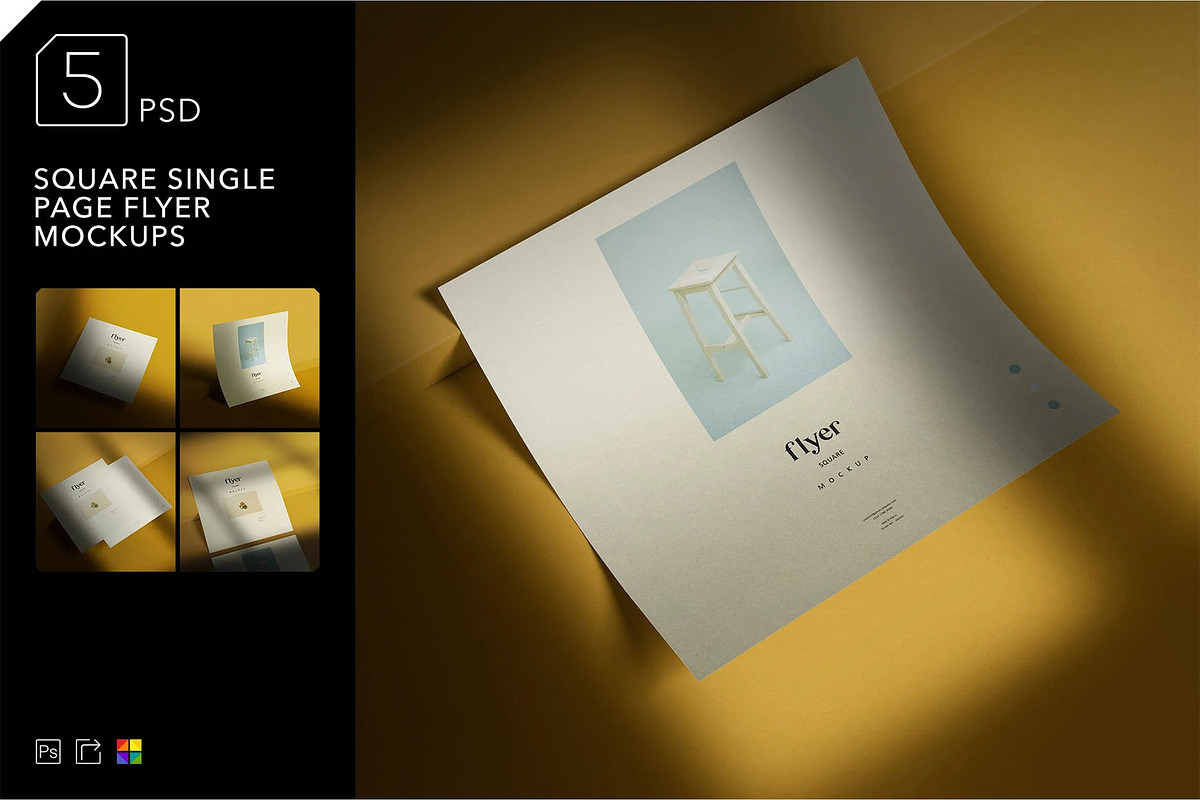 Flyer Mockup, an Advertising Mockup by megostudi0 (Photo 1 of 7)