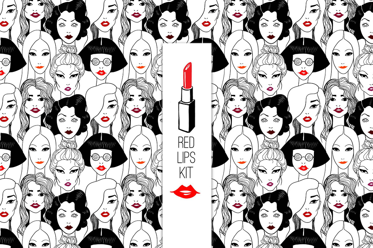 Red lips kit, a Person Illustration by AnastasiaFears (Photo 1 of 4)
