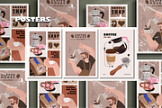 COFFEE stickers + patterns, a Food Illustration by UnaAnya (Thumbnail 4 of 7)