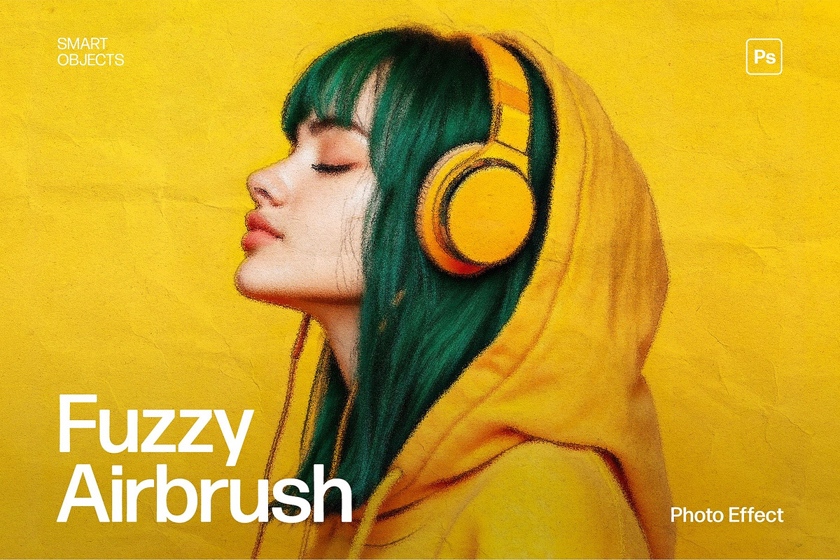 Fuzzy Airbrush Photo Effect Template, a Layer Style Add-On by DesignerCandies (Photo 7 of 7)