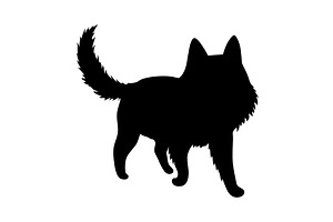 Cat silhouette. Black cat shape, an Animal Illustration by the8monkey