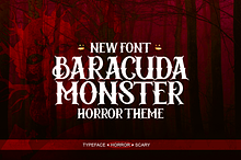 Baracuda Monster - Horror Font