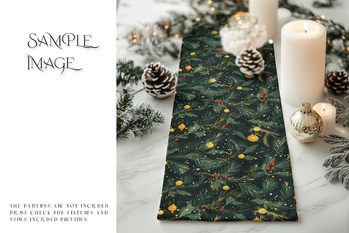 Christmas Table Runner Mockups, a Household Mockup by mock-ups (Photo 6 of 15)