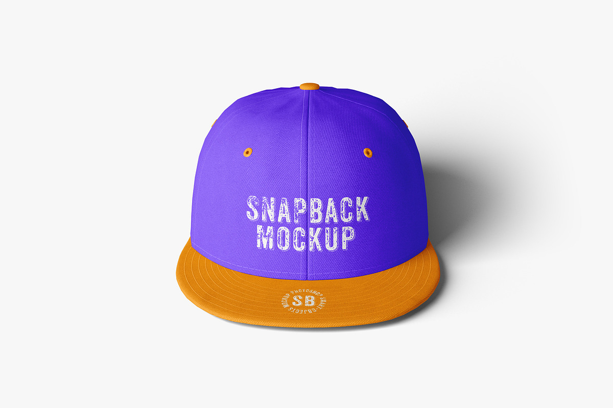 Snapback Cap Mockups, a Merchandise Mockup by artimasa (Photo 3 of 6)