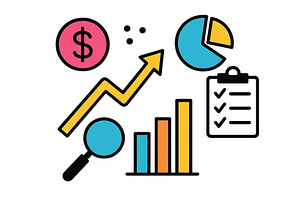 Vector illustration of business, a Finance Illustration by ZinetroN