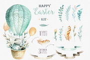 Happy easter with bunnies I, an Animal Illustration by Peace ART (Thumbnail 2 of 6)