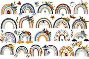 Boho Rainbows, Floral Rainbows, a Decorative Illustration by Usis (Thumbnail 4 of 10)