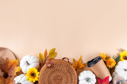 Autumn cozy background