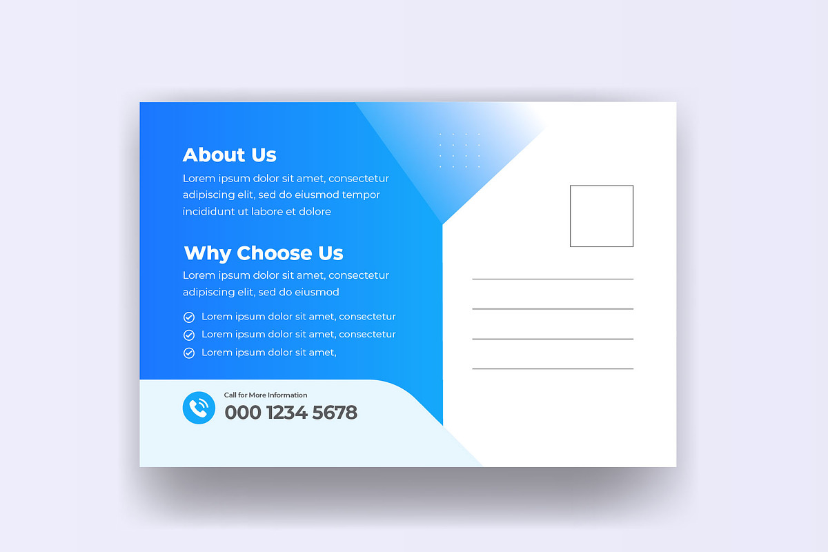 Corporate Business Postcard Template, a Marketing Template by Mk_Studio (Photo 3 of 3)