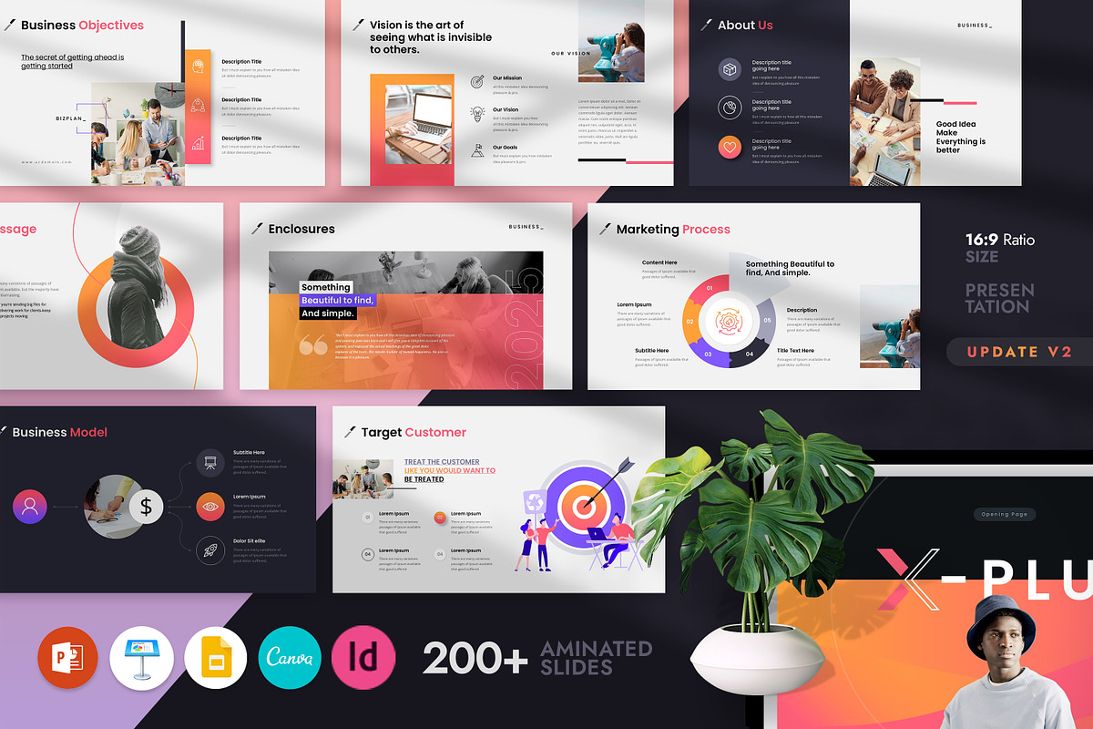 Business Plan Powerpoint Template, a Presentation Template by GoldenPixelStudio (Photo 1 of 29)