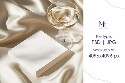 Cocktail Napkin Mockup, Boho Wedding, a Mockup by Mie Mockup Studio