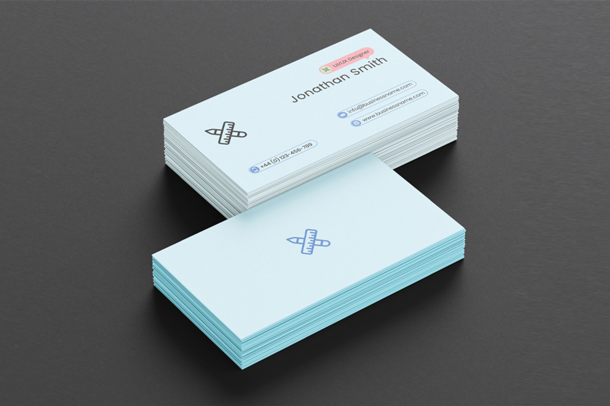 UI UX Designer Business Card, a Business Card Template by azadcsstune (Photo 2 of 2)