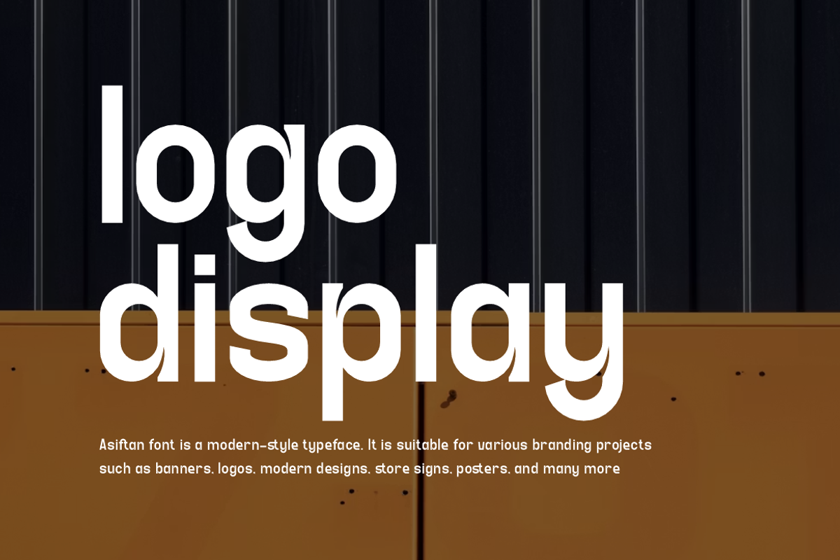 Asiftan - Corporate Logo Font, a Sans Serif Font by QR Design Studio (Photo 4 of 12)