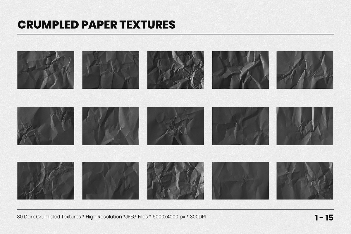 Crumpled Paper Textures, a Texture Graphic by Gravito (Photo 6 of 7)