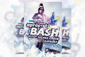 Apres-Ski Bash Party Flyer Template