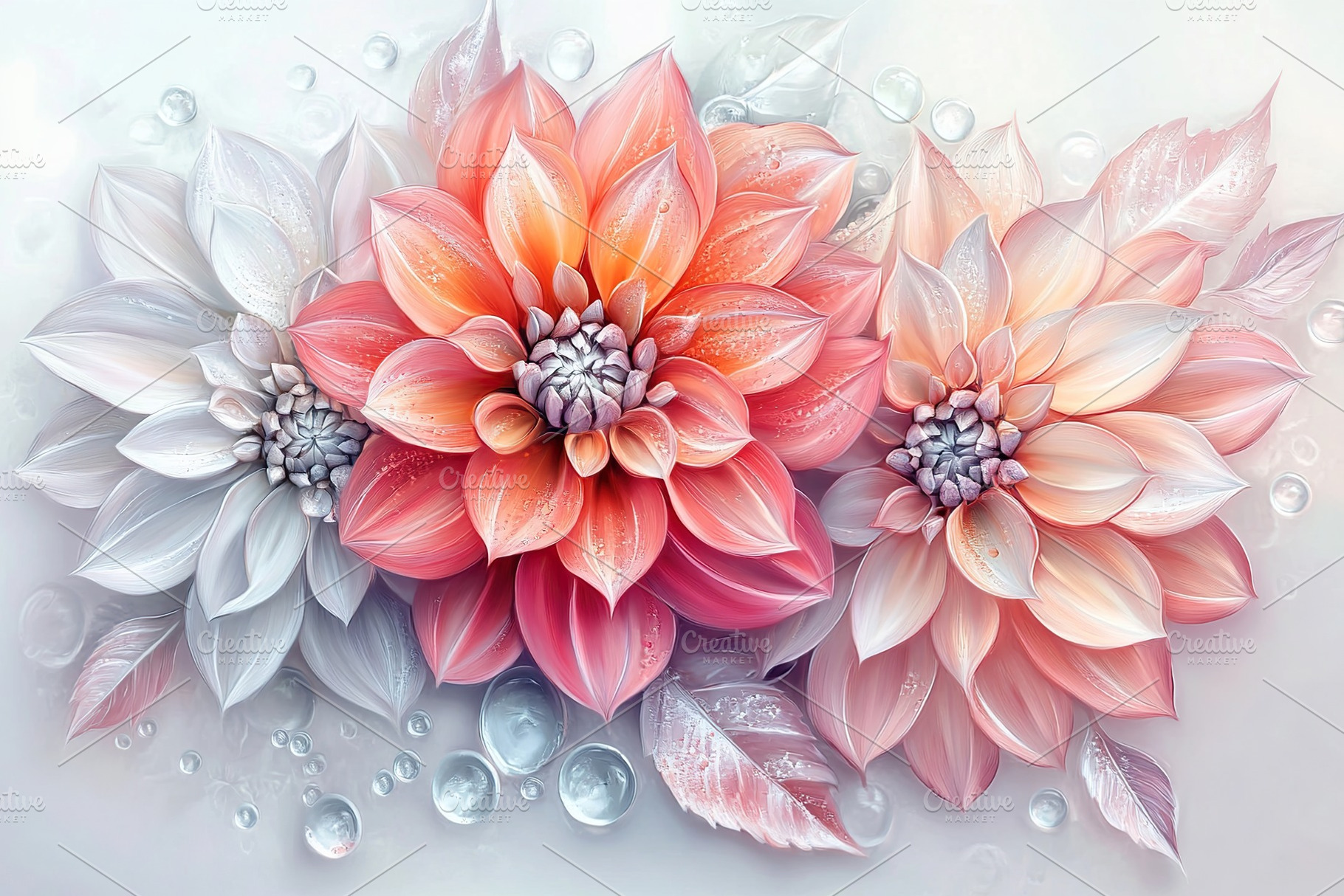 Beautiful floral arrangement with soft colors and delicate petals inspired by n, a Nature Photo by AlyaAnd