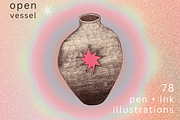 Open Vessel 78 Pen and Ink Forms, an Object Illustration by Eryn Rose Design (Thumbnail 2 of 21)
