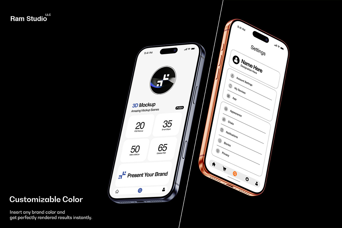 iPhone 17 Pro Mockup - 15 Scene, an iPhone Mockup by RamStudio2 (Photo 4 of 21)