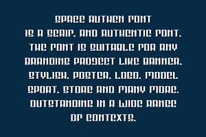 Space Authen - Serif Font