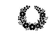 Elegant floral wreath silhouette, an Illustration by Amazin_art (Thumbnail 23 of 41)