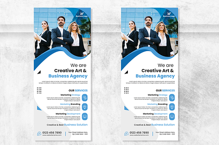 Corporate Rollup (Editable), a Poster Template by Creativpixl