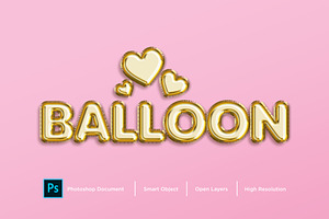 Balloon Text Effect & Layer Style