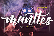 Manttes, a Script Font by Atj.std (Thumbnail 1 of 8)