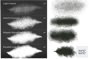 Procreate Cross Hatch Brush Set