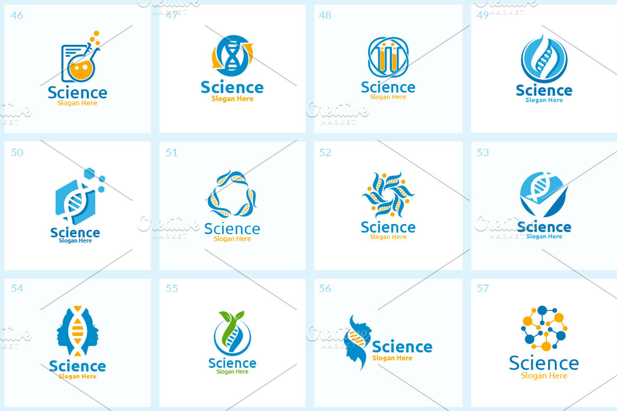 100 Science and Chemical Logo Bundle, a Branding & Logo Template by ...