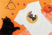 Black cat Halloween, an Animal Illustration by Berdansabersama (Thumbnail 3 of 8)