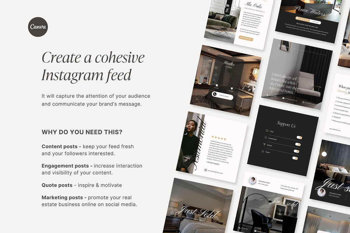 Luxury Real Estate templates, a Social Media Template by LiliesandBerries (Photo 8 of 10)