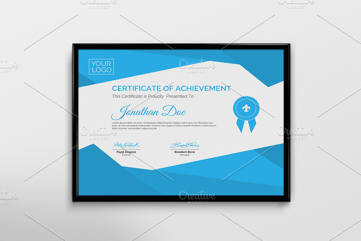Certificate Template, a Stationery Template by Cristal Pioneer (Photo 2 of 5)