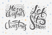 Vector Christmas lettering + bonus, a Decorative Illustration by Peace ART (Thumbnail 2 of 7)