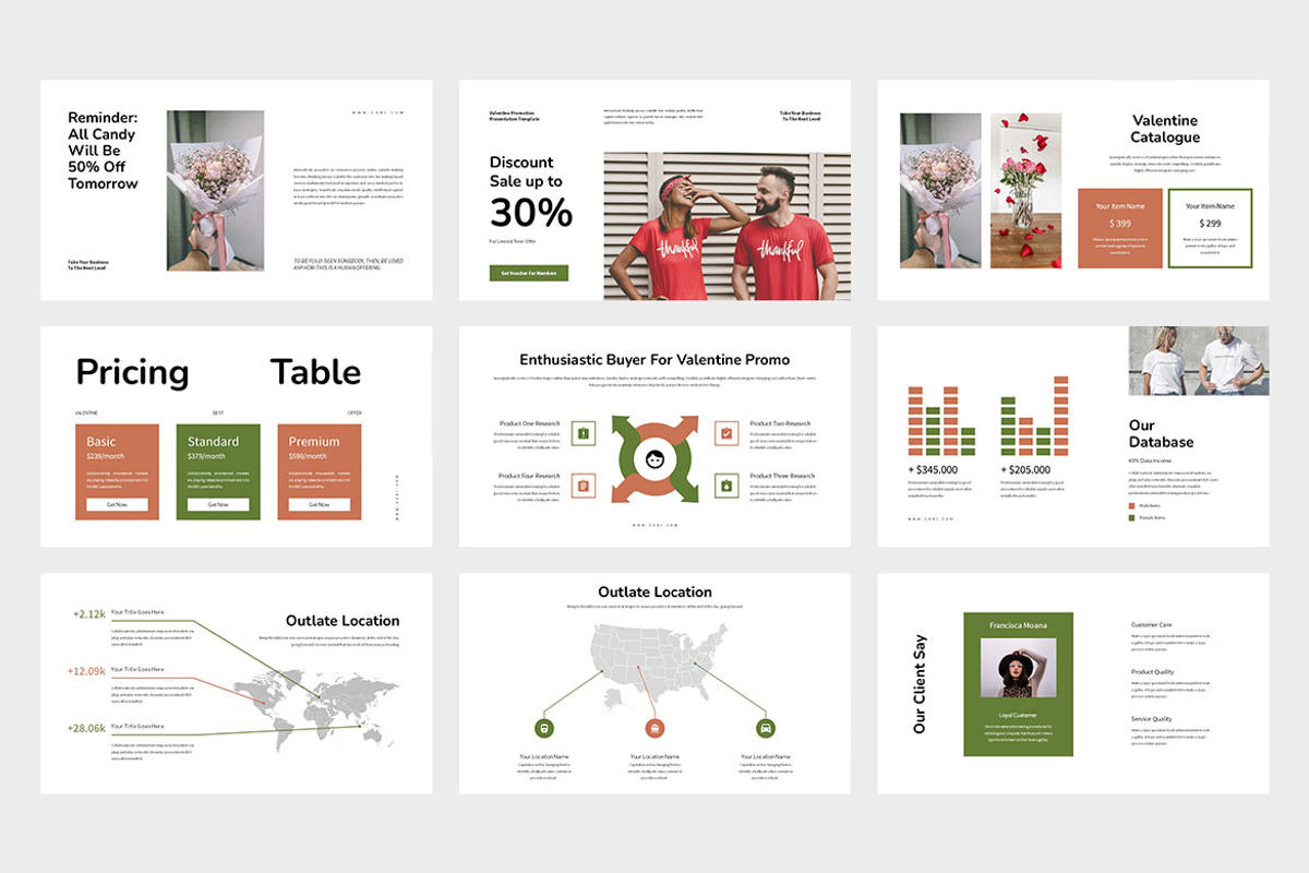 Coki : Valentine Google Slides, a Presentation Template by Punkl Camp (Photo 4 of 9)