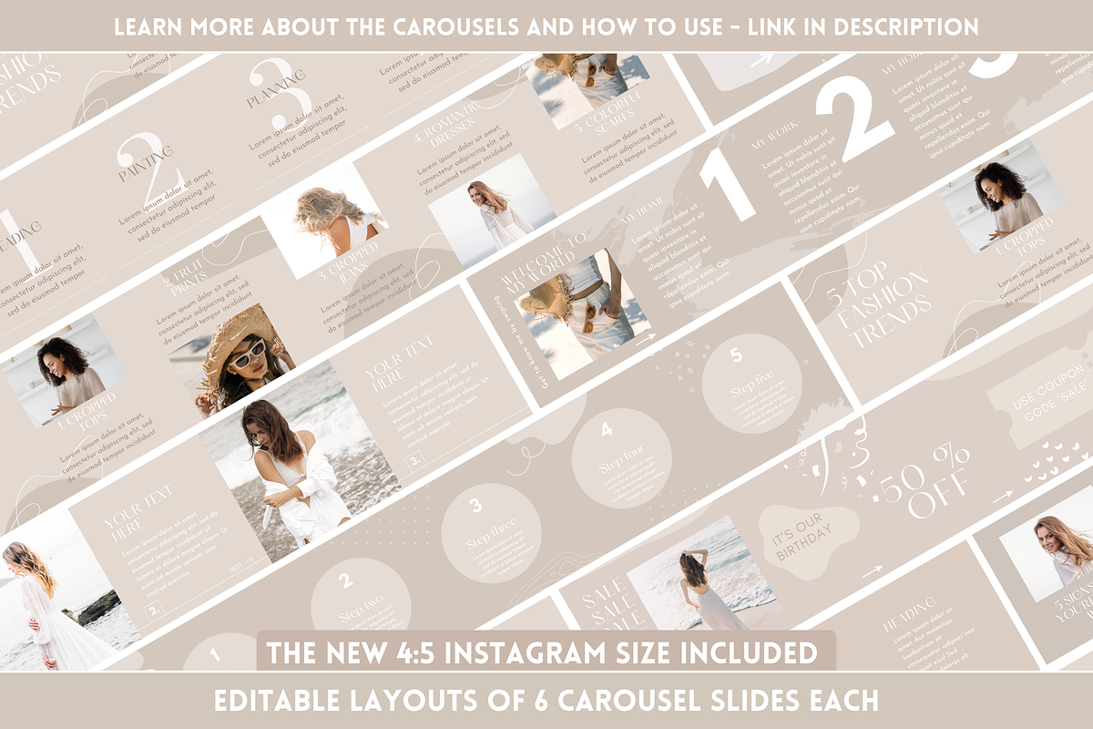 Light Beige Instagram Templates preview 6