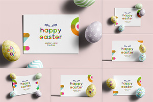 Easter Eggs & Card Mockup, an Advertising Mockup by Se٧enStudio