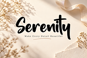 Serenity, a Script Font by Wow Magic (Thumbnail 1 of 4)