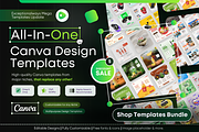All In One Premium Canva Templates, a Marketing Template by Exceptionalways (Thumbnail 1 of 19)