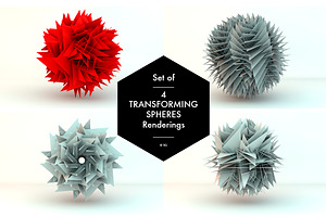 Set of four Transforming Spheres