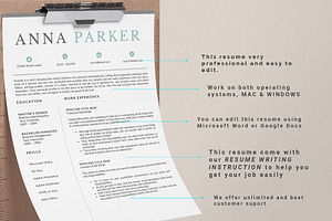 Resume Template CV 2 Page